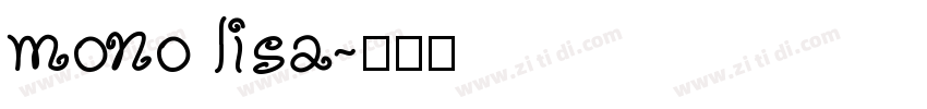 mono lisa字体转换